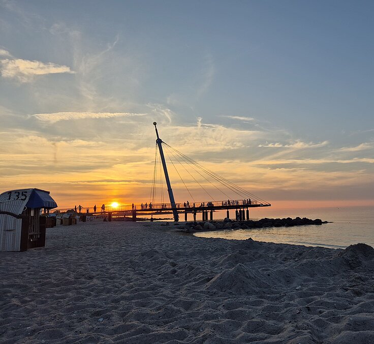 Sonnenuntergang Strandburg